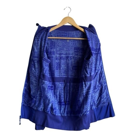 Lululemon Raja Women's Track Jacket Size 4 Cobalt Blue - Picture 9 of 12